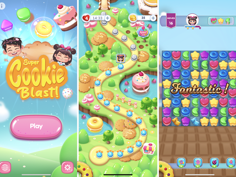 Cover image for Super Cookie Blast - Match3 Game