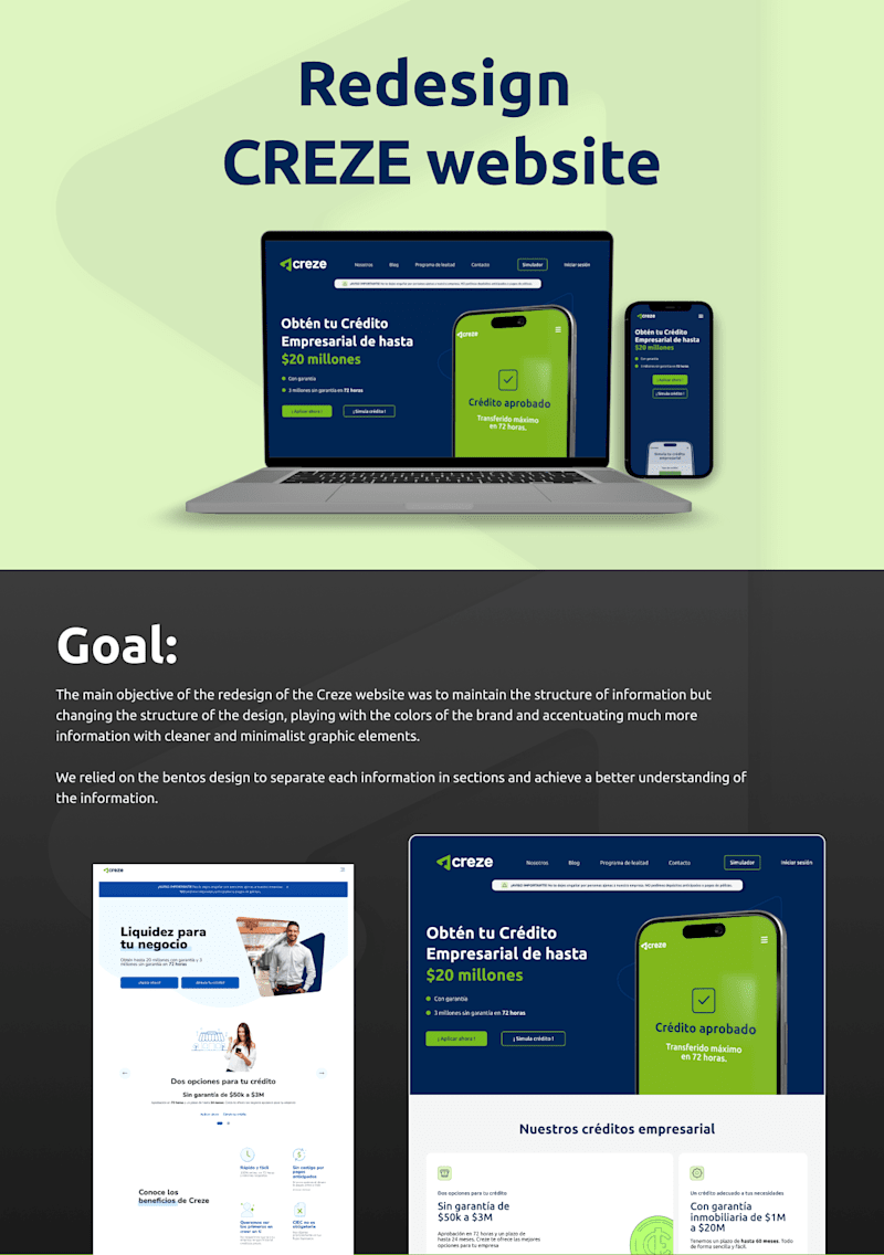 Cover image for Creze website