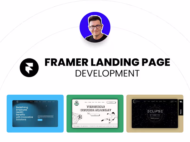 Cover image for Landing Page Development on Framer