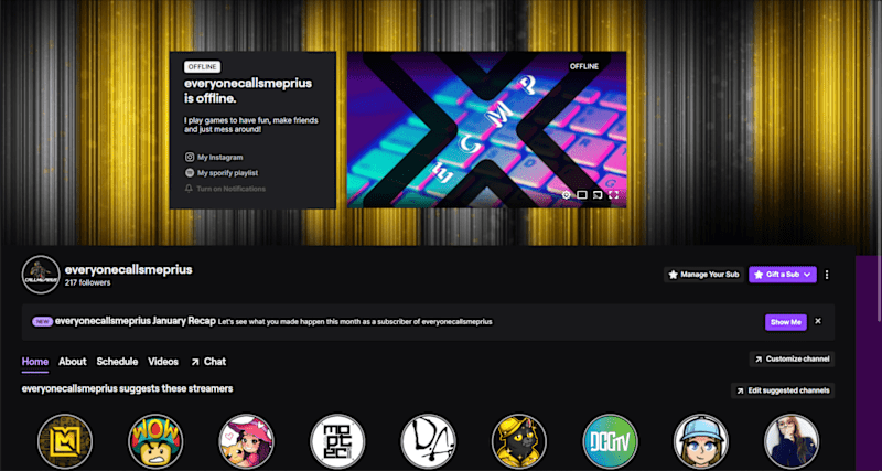 Cover image for Content Creator/Streamer.
