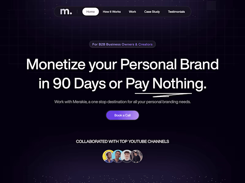 Cover image for Merakie Media: Website Design & Development in Framer