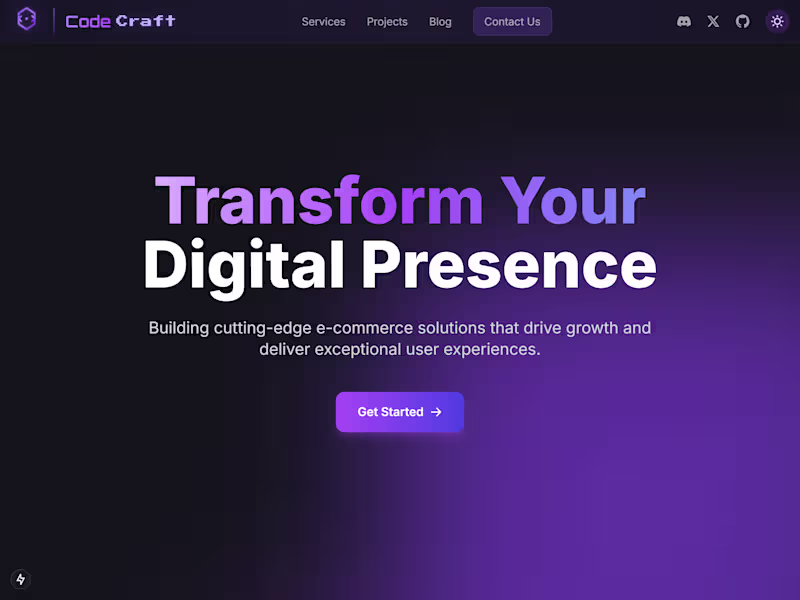Cover image for CodeCraft: A Web Model for Tech Companies