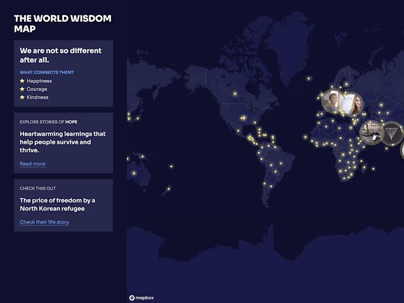 Cover image for World wisdom map - SIF grant project (ReactJS)