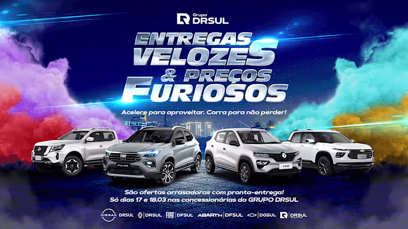 Cover image for "Fast Deliveries & Furious Deals" - Grupo DRSUL Car Dealership