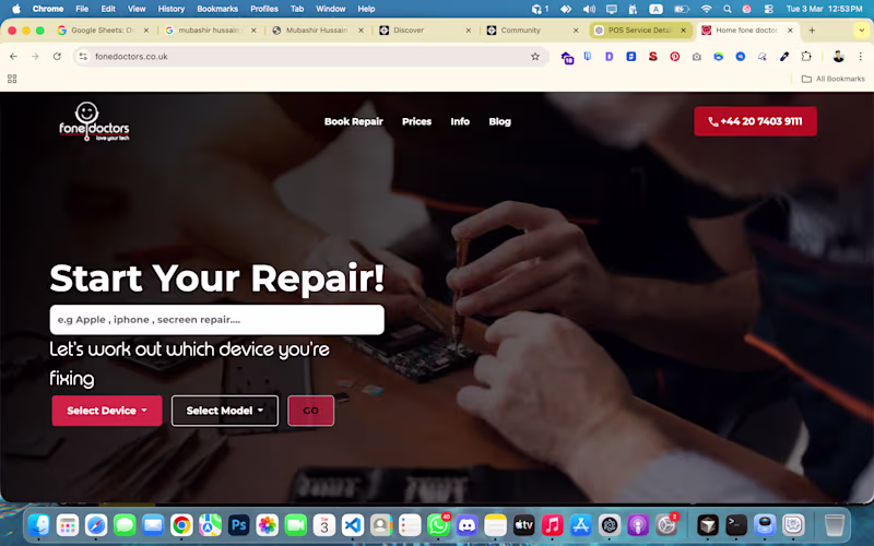 Cover image for Streamlined Mobile Repair Booking Platform Built with Laravel