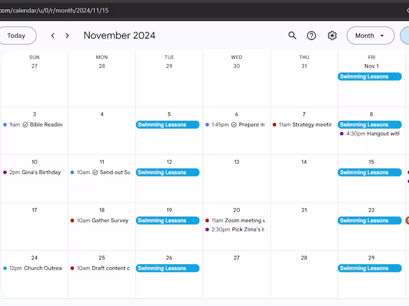 Cover image for Optimized Google Calendar for Enhanced Task Management
