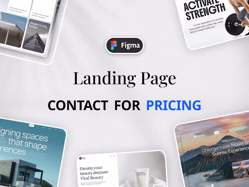 Cover image for Figma | Landing Page Design
