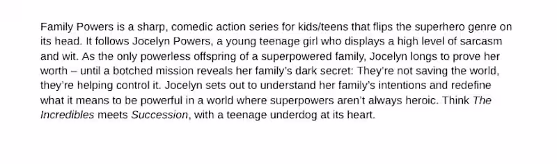 Cover image for Family Powers Synopsis