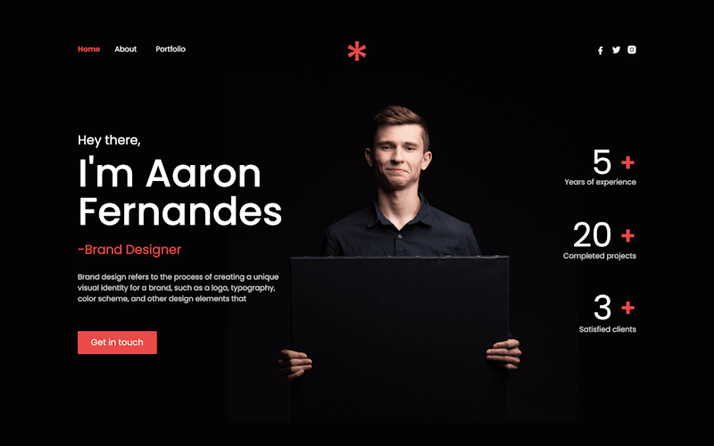 Cover image for Portfolio Website for Brand Designer