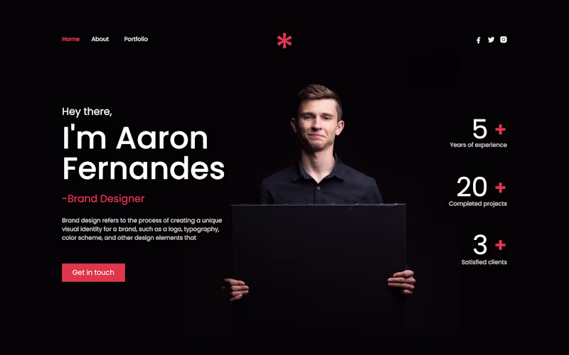Cover image for Portfolio Website for Brand Designer