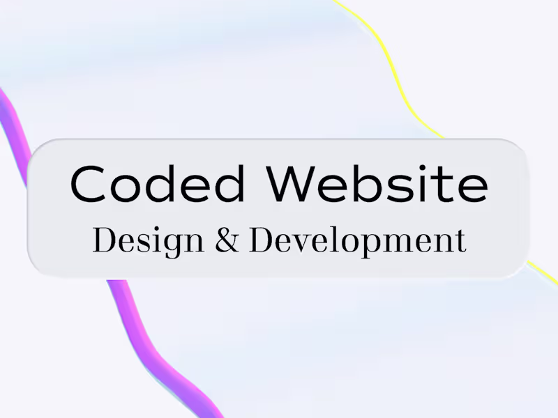 Cover image for Coded Website Design & Development