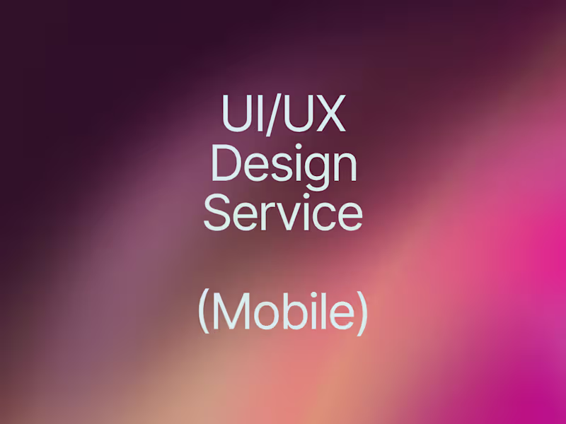 Cover image for UI/UX Design (Mobile)