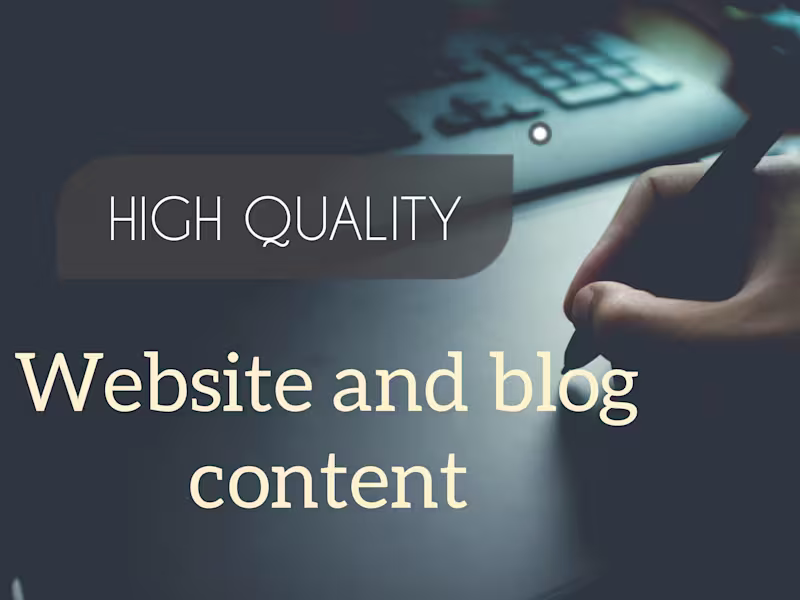 Cover image for Expert Content Writer