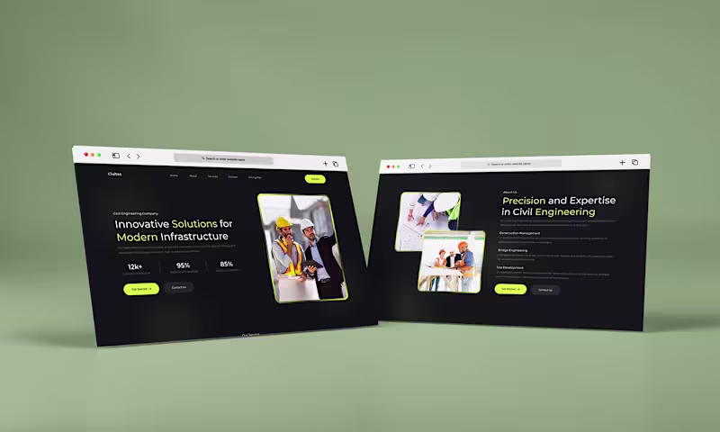 Cover image for Civitas - Civil Engineering Company Website