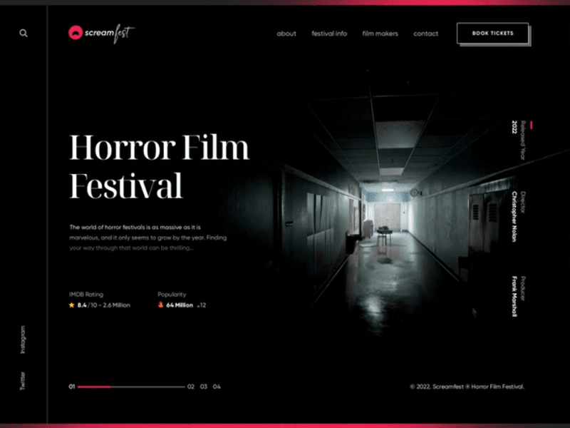 Cover image for Horror Film Festival - Website Design