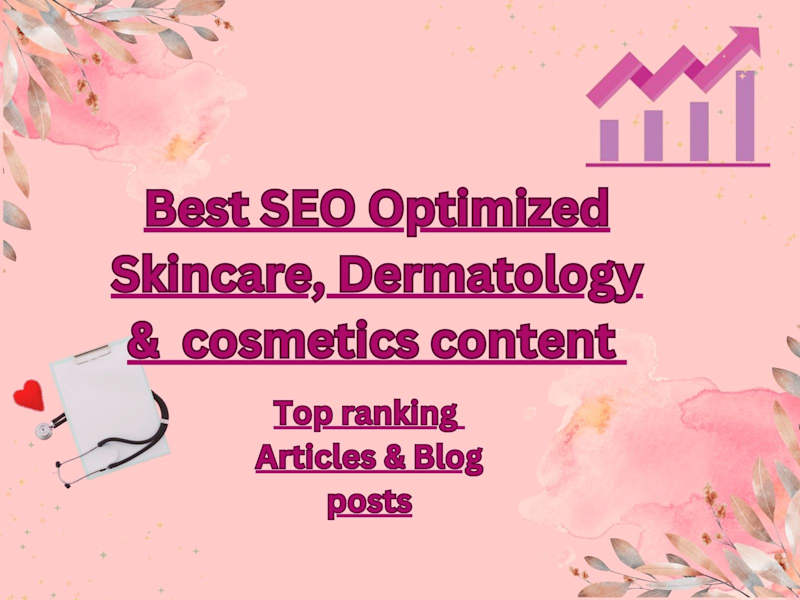 Cover image for I will write SEO skincare & dermatology blogs as a doctor