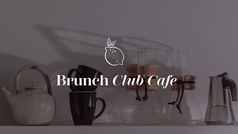 Cover image for Identidad visual de marca Brunch Club Cafe