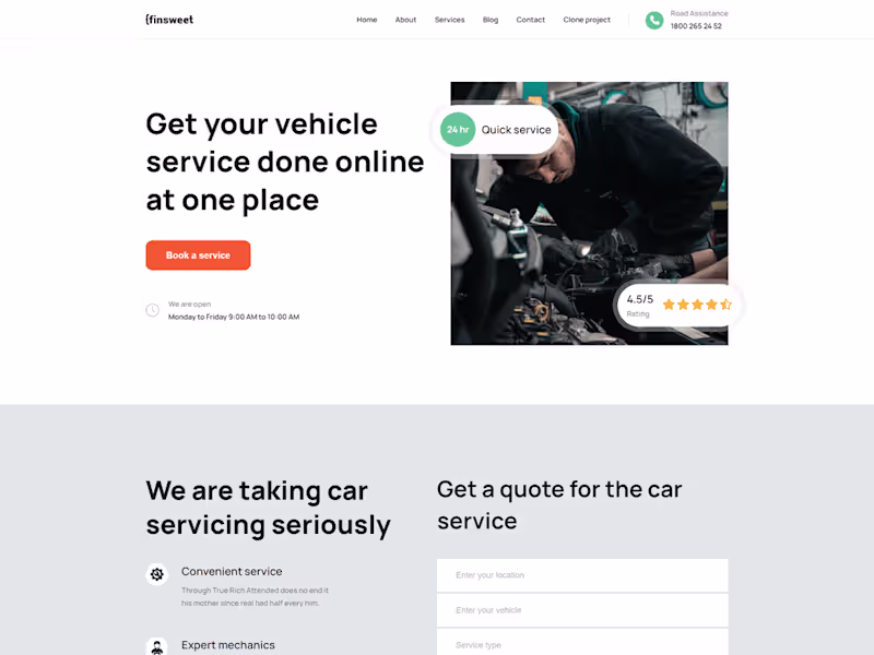 Cover image for Vehicle services