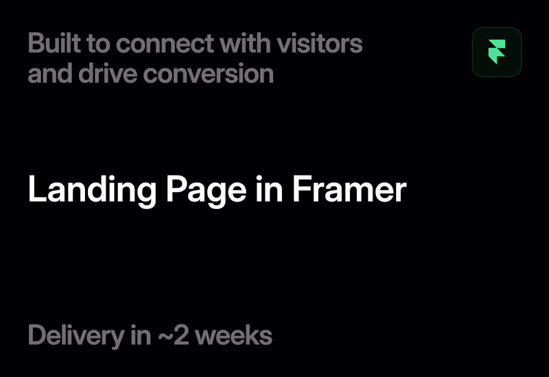 Cover image for Landing Page in Framer