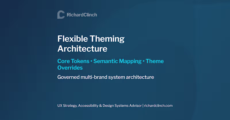 Cover image for Designed a token-based theming architecture