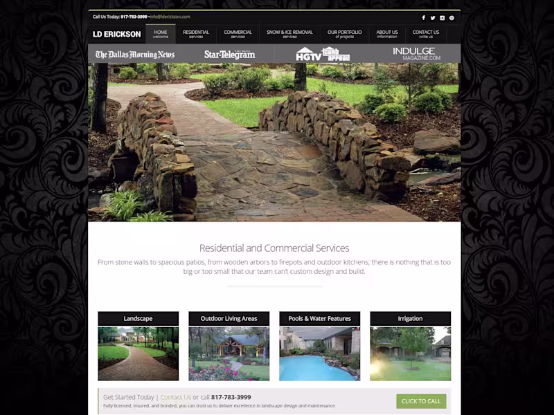Cover image for Landscape Design Company Web & Brand Elevation Project