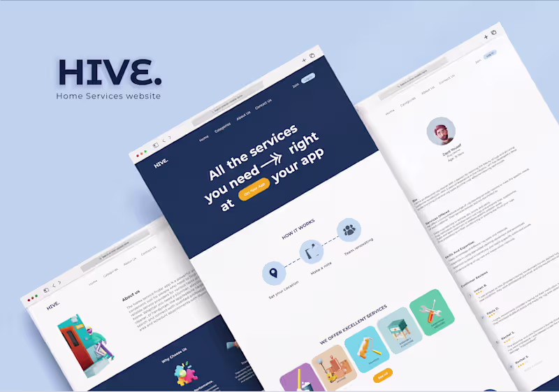Cover image for Hive - home services app