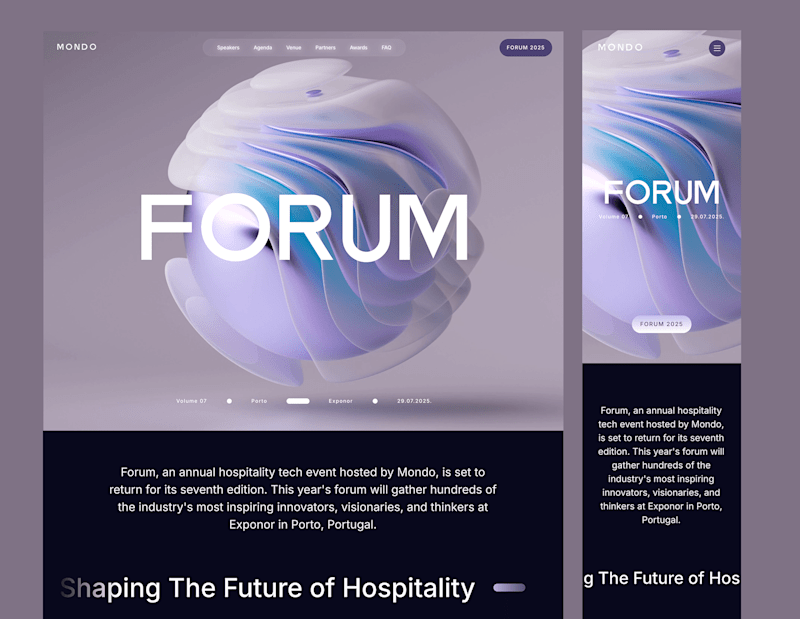 Cover image for Forum 2025 • Hospitality x Tech Event in Porto