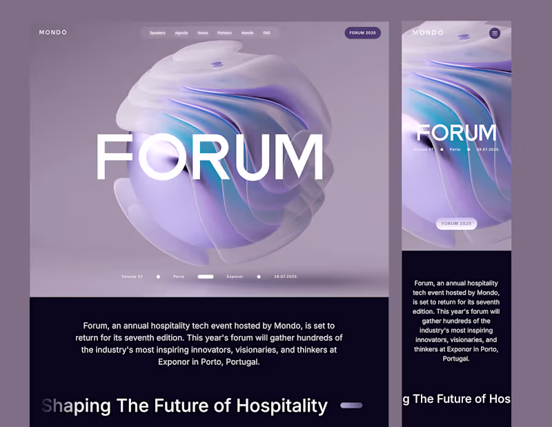 Cover image for Forum 2025 • Hospitality x Tech Event in Porto