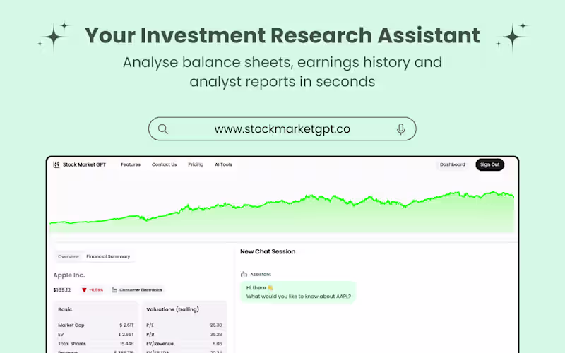 Cover image for AI powered Stock Market Research Assistant