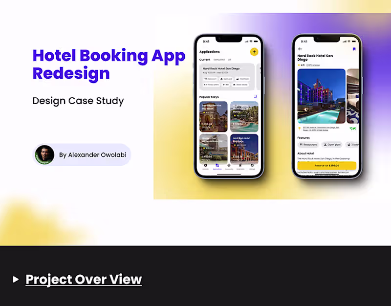Cover image for Hotel Booking Mobile App Design