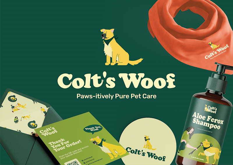 Cover image for Colt's Woof - Pet Care Brand Identity & Packaging 
