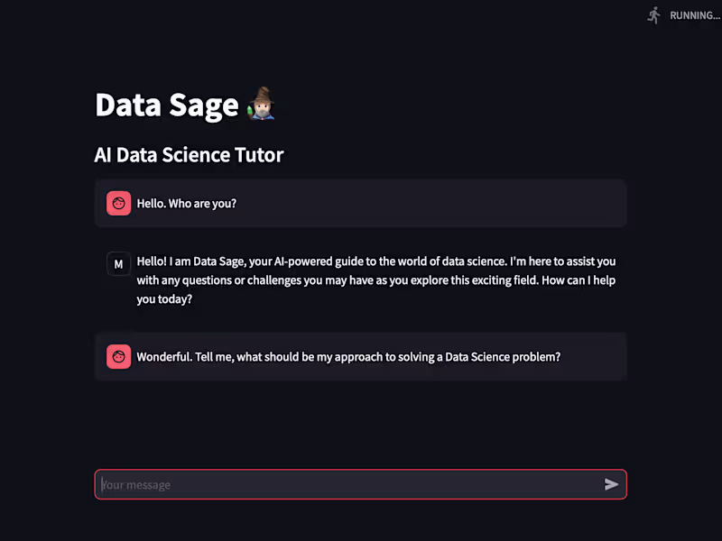 Cover image for Data Sage Chatbot- AI Data Science Tutor