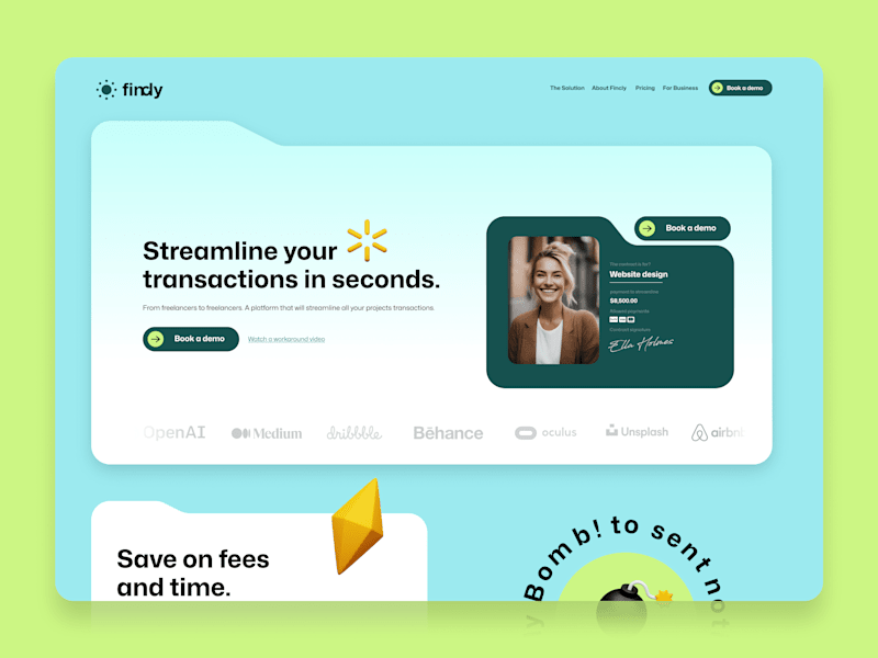 Cover image for Fintech website design in Figma