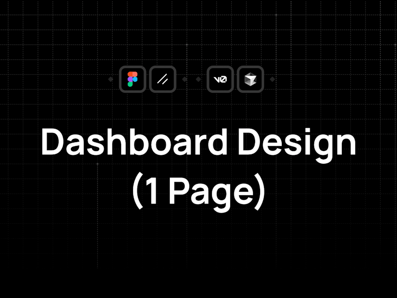 Cover image for Dashboard Design (1 Page)