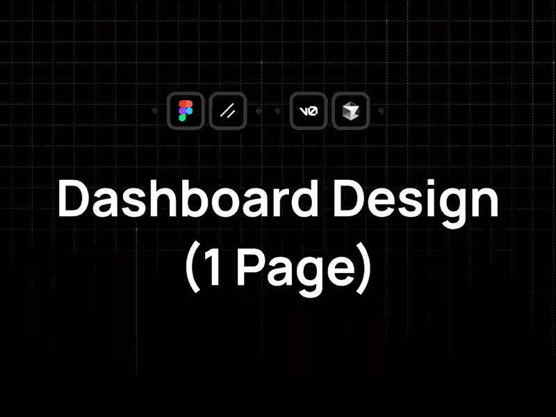 Cover image for Dashboard Design (1 Page)