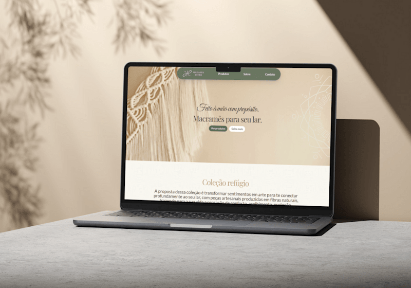 Cover image for He Macramê Portfolio Website Design