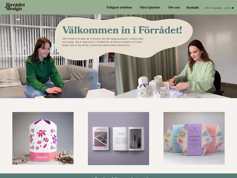 Cover image for Webdesign: Förrådet design
