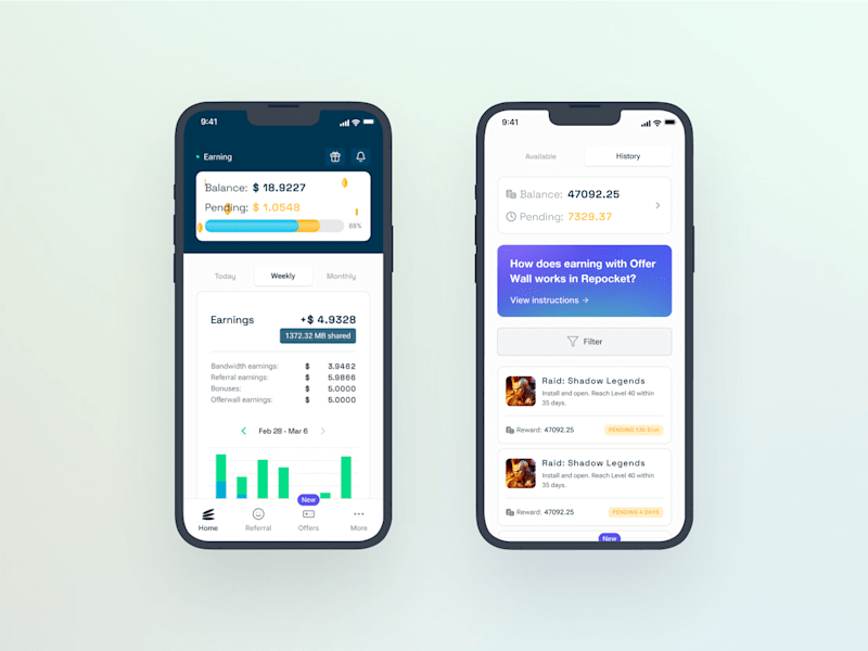 Cover image for UI Design for Internet Sharing App