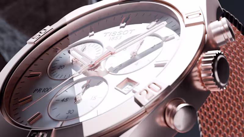 Cover image for Tissot Wrist Watch Still Renders