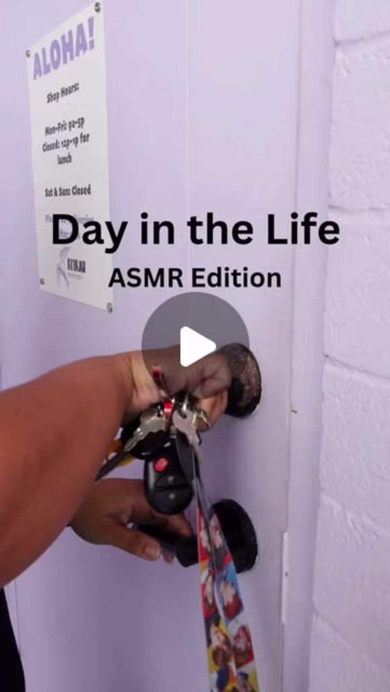 Cover image for ASMR Day in the Life – Kiʻikau Printers (Instagram Reel)