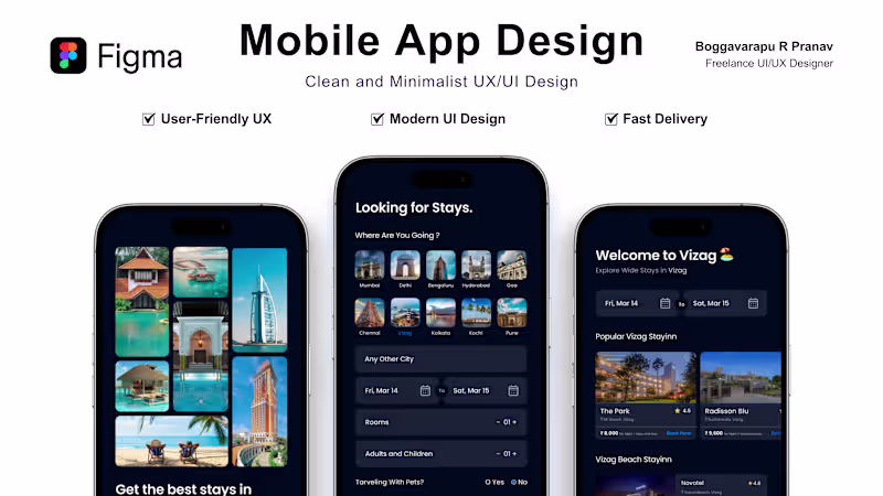 Cover image for I will design a modern mobile app UI UX in figma