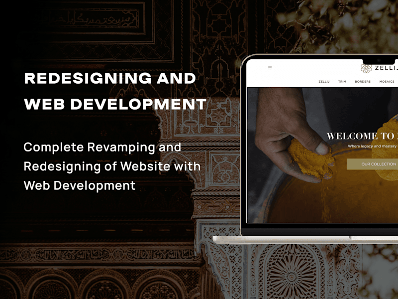 Cover image for UX/UI Design | Website for Morrocan tiles | E-commerce