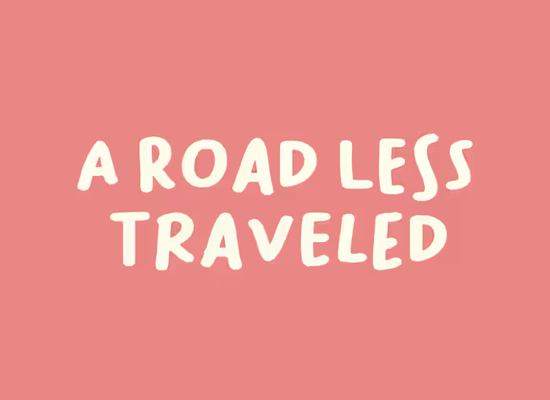 Cover image for A Road Less Traveled