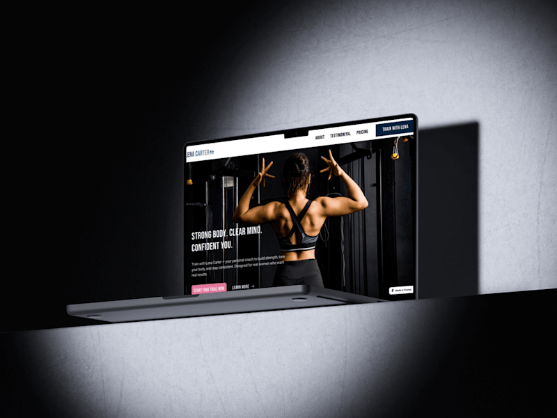 Cover image for Lena Carter Fitness Website Redesign