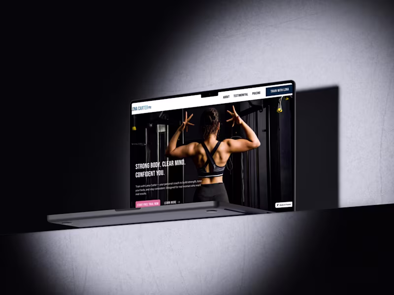 Cover image for Lena Carter Fitness Website Redesign