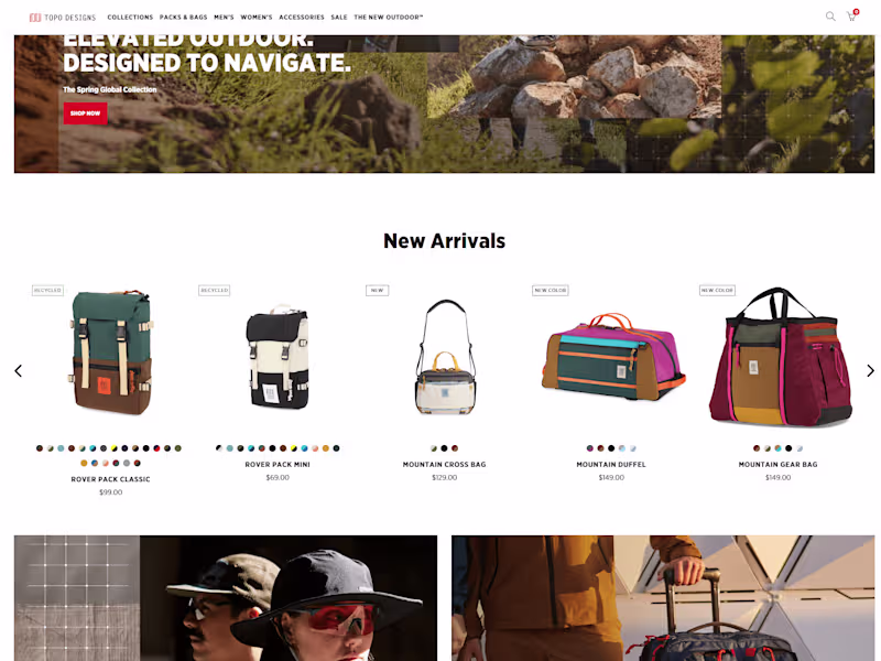 Cover image for Backpacks, bags, and apparel for anywhere on your map.