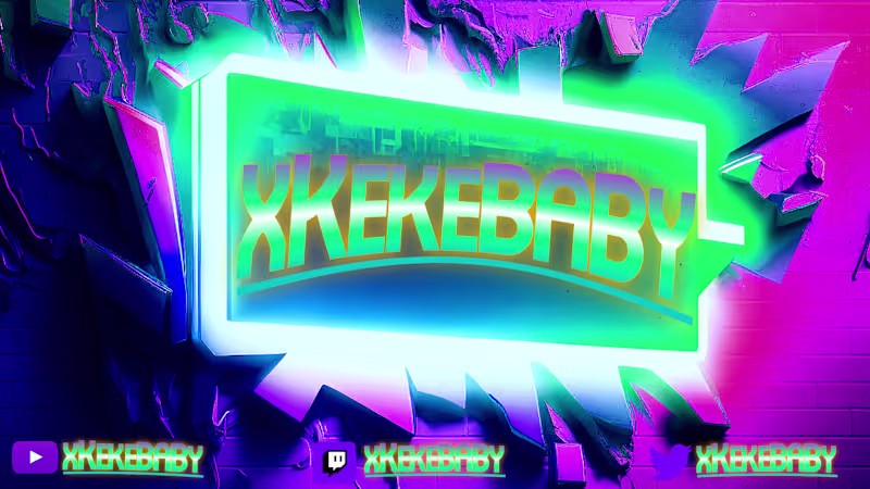 Cover image for TWITCH BANNER DESIGN FOR STREAMER