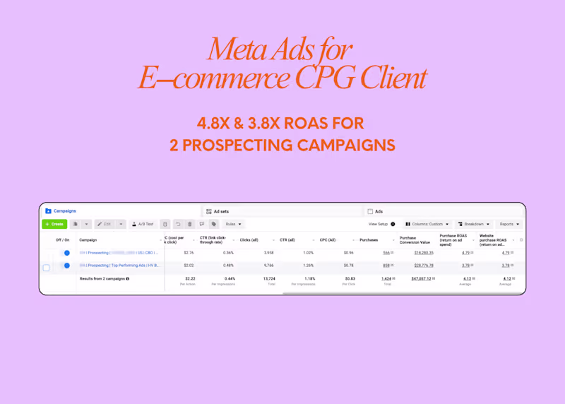 Cover image for Meta Ads for E-commerce Fashion Brand