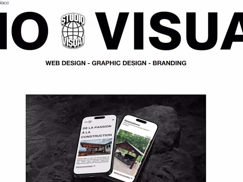 Cover image for Website design for studio visua1