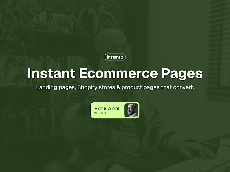 Cover image for Instant Ecommerce Pages